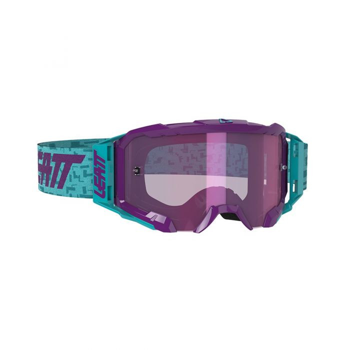 LEATT VELOCITY 5.5 IRIZ AQUA BLUE 78% goggles