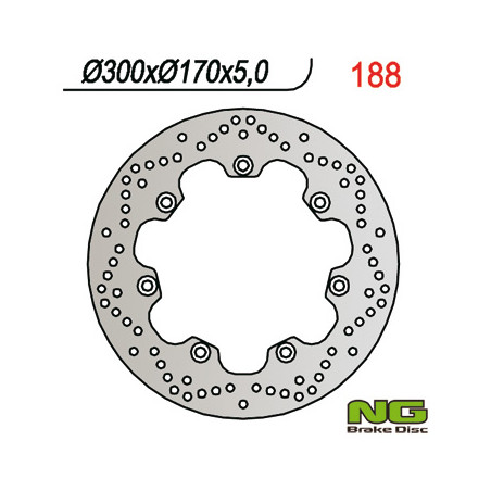 NG brake disc front / rear KAWASAKI GPZ 1100 / VN 1500 (300x170x5)