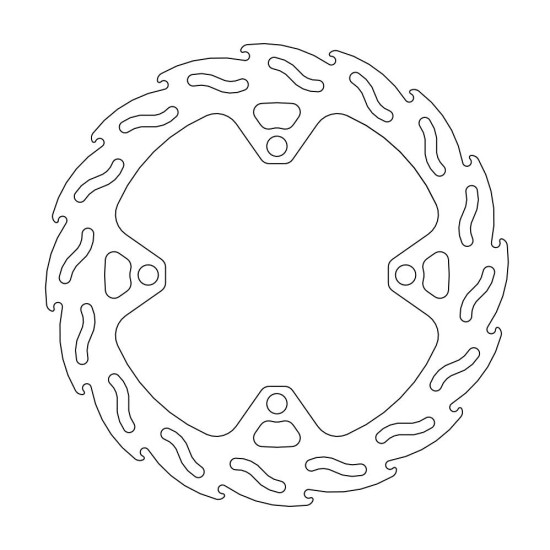 MOTO-MASTER brake disc rear FACTORY KAWASAKI KX / KXF 220mm - 4.4MM THICKNESS