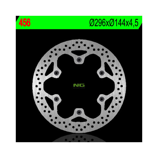 NG brake disc front HONDA NTV 650 / 700 '98-'15, CAGIVA ELEFANT 900 '93-'97 (296X144X4,5) (6X10,5mm)