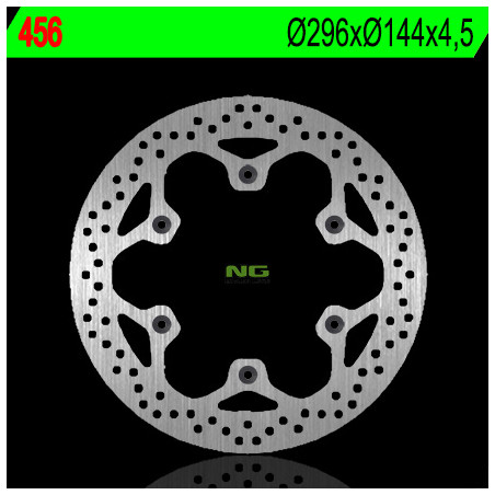 NG brake disc front HONDA NTV 650 / 700 '98-'15, CAGIVA ELEFANT 900 '93-'97 (296X144X4,5) (6X10,5mm)