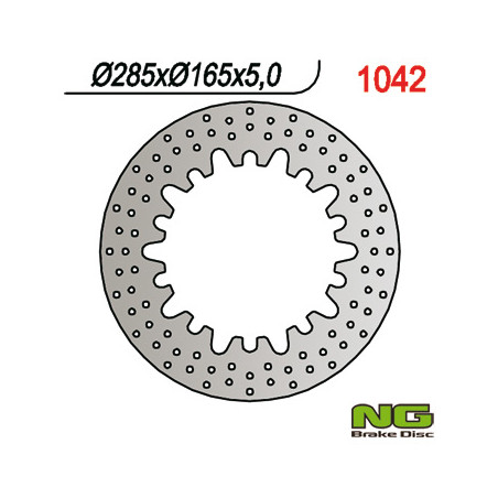 NG stabdžių diskas priekis / galas BMW R80 RT / K75 / K1100 / R1100RS (285X165X4,8)