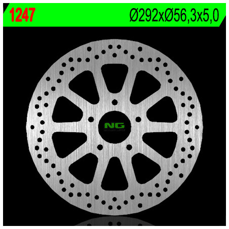 NG stabdžių diskas galas HARLEY DAVIDSON 750 / 883 / 1200 / 1340 / 1450 / 1584 / 1690 (292X56,3X5) (5X10,5mm)