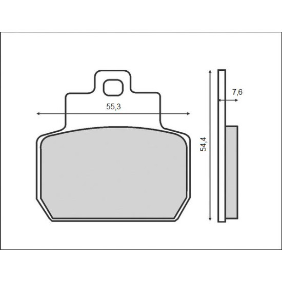 BRENTA brake pads KH425 PIAGGIO 125 / 250 / 500 rear (FT 3079)