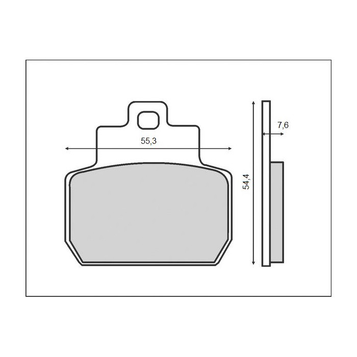 BRENTA brake pads KH425 PIAGGIO 125 / 250 / 500 rear (FT 3079)