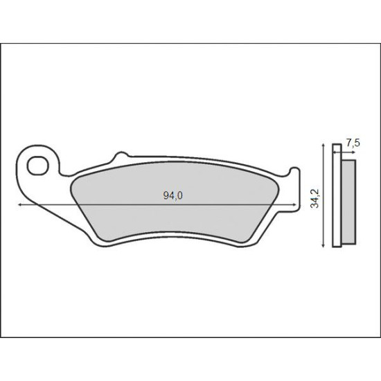 BRENTA brake pads KH185 CR / CRF / KX / KXF / RM / RMZ / YZ / YZF- front (FT 3050)