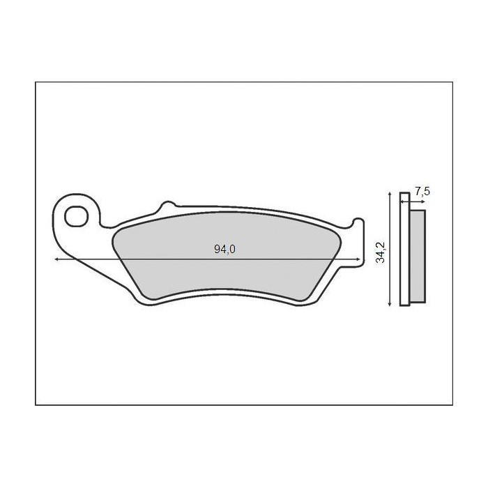 BRENTA brake pads KH185 CR / CRF / KX / KXF / RM / RMZ / YZ / YZF- front (FT 3050)