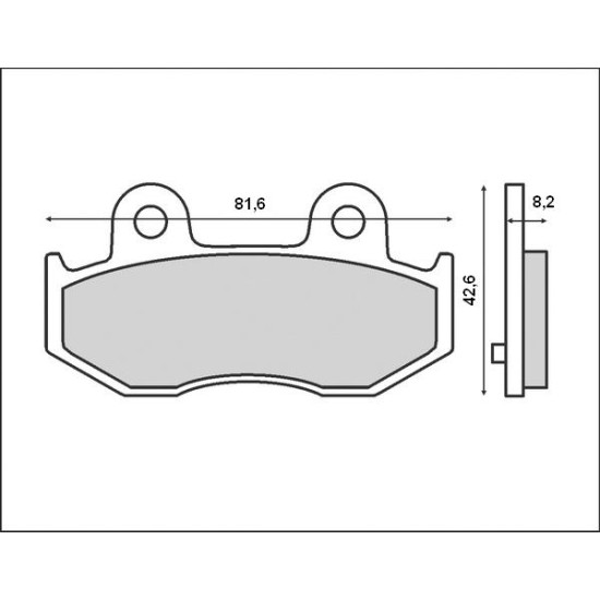 BRENTA brake pads KH411 SUZUKI AN 250`01-02, AN 400`04-06, rear (FT 3047)