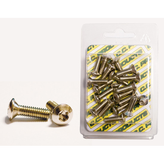 CC conical brake disc bolts M6 / 18MM (20pcs) TORX T-3010.9 HRC (1083-11) (CC PRODUCTS)