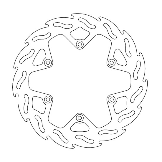 MOTO-MASTER brake disc FLAME rear 245mm YAMAHA YZ / YZF / WRF 125 / 250 / 450 '19-