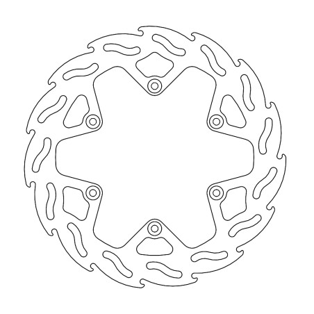 MOTO-MASTER brake disc FLAME rear 245mm YAMAHA YZ / YZF / WRF 125 / 250 / 450 '19-