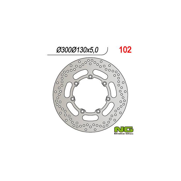 NG brake disc front KAWASAKI VN 1500 / 1600 (300x130x5)