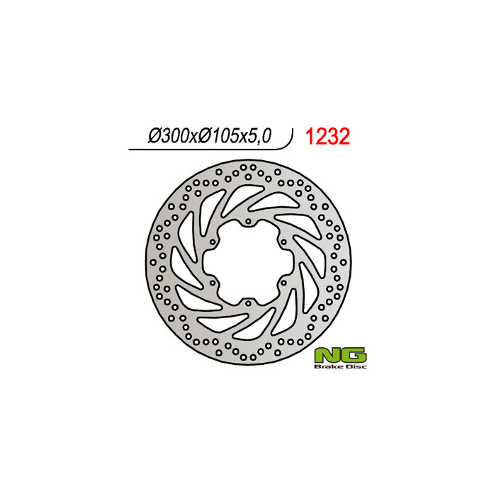 NG brake disc front BMW F 650 GS / X (300X105X5), F 800GS '13-'16 (6X6.5mm)