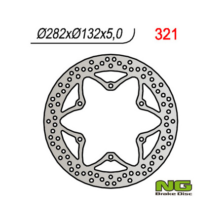 NG brake disc front / rear YAMAHA XV / XT / FJ / FJ / GTS / XVS (282X132X5)