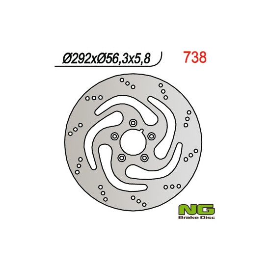 NG brake disc rear HARLEY-DAVIDSON