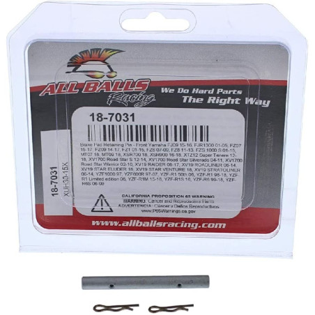 ALL BALLS brake pad retainer front YAMAHA FZ1, FZ8, FJR 1300, MT09, XTZ 1200, XV 1700 / 1900, YZF-R6, YZF-R1