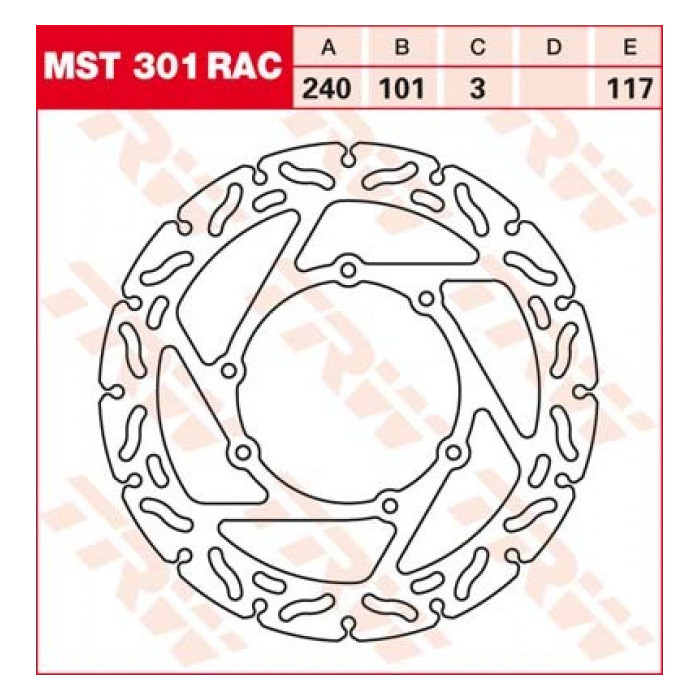TRW LUCAS brake disc front HONDA CR 125 / 250 95-07, CRF 250 / 450 R / X 04-14