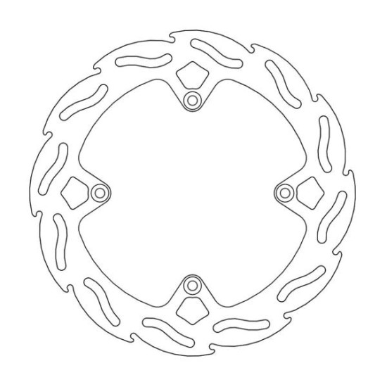 MOTO-MASTER brake disc FLAME rear 220mm KTM SX85 '11-'17, 250 FREERIDE '14-'17, 350 FREERIDE '12-'17 HUSQVARNA TC85 '14-'1