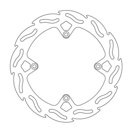 MOTO-MASTER brake disc FLAME rear 220mm KTM SX85 '11-'17, 250 FREERIDE '14-'17, 350 FREERIDE '12-'17 HUSQVARNA TC85 '14-'1