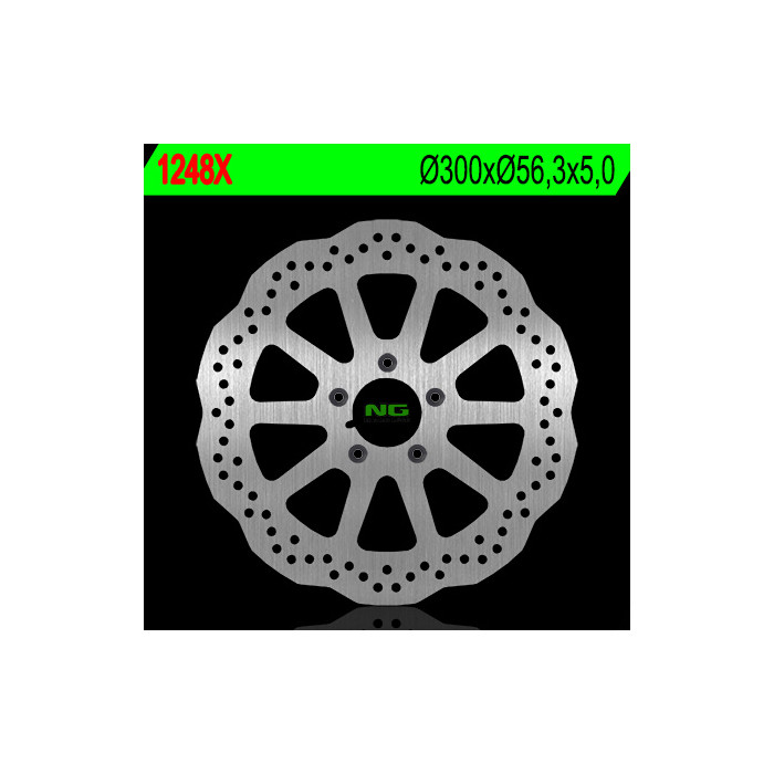 NG brake disc front HARLEY DAVIDSON 883 / 1200 / 1450 / 1584 / 1690 / 1800 (300X56.3X5) (5X8.5mm) WAVE