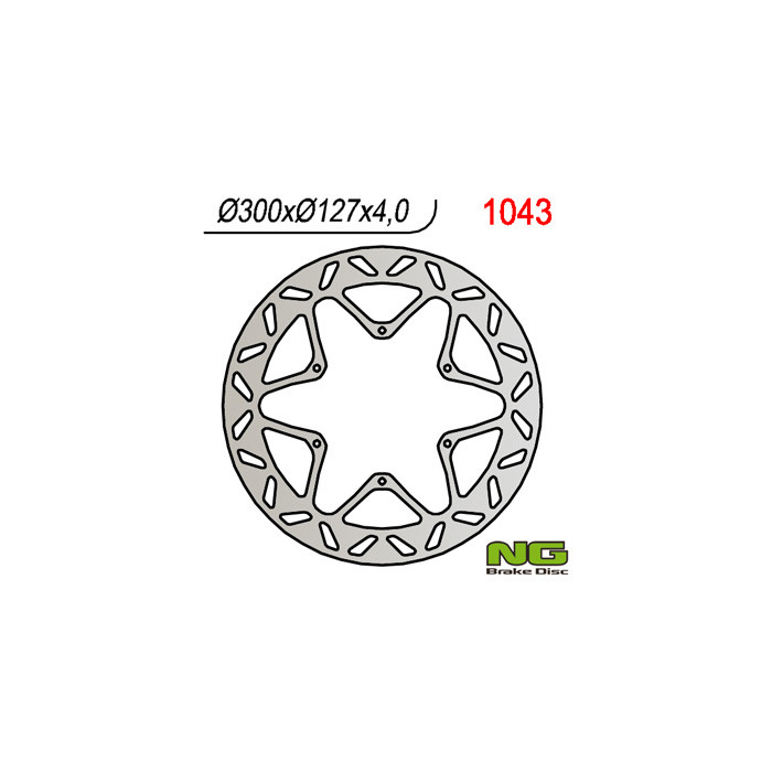 NG brake disc front KTM 950 / 990 ADVENTURE '02-'11, LC4 620 / 640 / 660 / 690 (300x127x4 / 5)