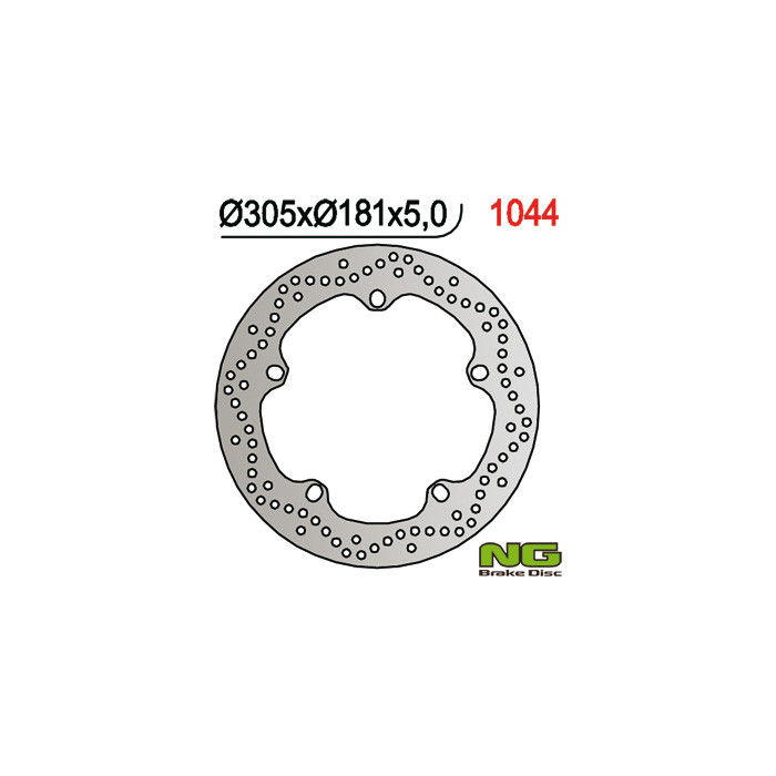 NG brake disc front BMW R 850GS '99-'07 / 1100GS '94-'01 / 1150 / 1200GS '04-'18, F750 GS '18-'20, F850 GS '19-'20 (305X1