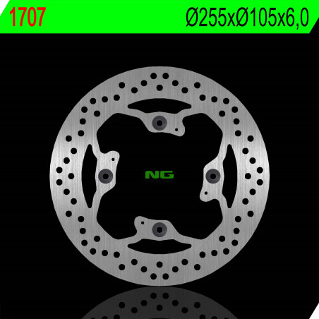 NG stabdžių diskas galas TRIUMPH 800 / 900 / 955 / 1050 (255X105X6mm) (4X10,5mm)