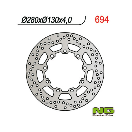 NG brake disc front KAWASAKI KLR 650 (90-12) (280X130X4)