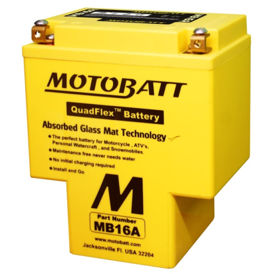 HYB16A-A HYB16A-AB (MB16A) 12V 19Ah 200A Motobatt battery