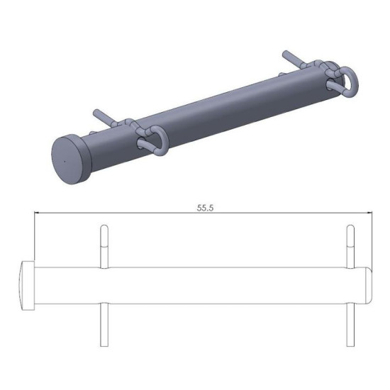 MOTO-MASTER brake pad locking bolt front KTM 125 / 530 '09-'19, HUSQVARNA 125 / 350 '14-'19, HUSABERG 125 / 570