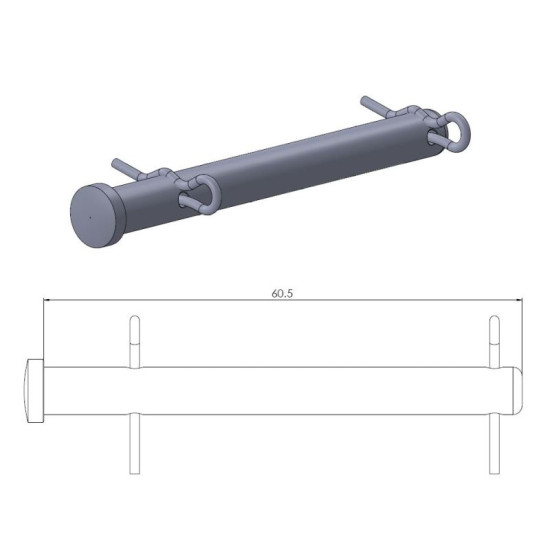 MOTO-MASTER brake pad locking bolt rear KTM 125 / 530 '09-'19, HUSQVARNA 125 / 350 '14-'19, HUSABERG 125 / 570 '0