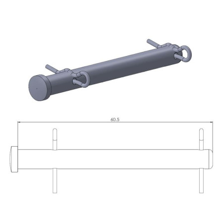 MOTO-MASTER brake pad locking bolt rear KTM 125 / 530 '09-'19, HUSQVARNA 125 / 350 '14-'19, HUSABERG 125 / 570 '0