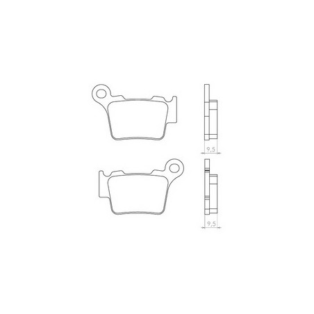BRENTA brake pads KH368 KTM SX / EXC 04-16 rear (FT 3056)