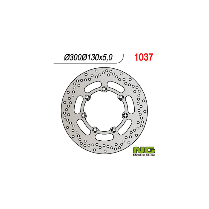 NG brake disc front KAWASAKI VN 800 '97-'03, EN 500 '94-'03, VN1500 '92, VN 1500 CLASSIC '97 (300X130X5)