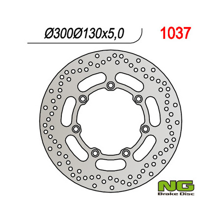 NG brake disc front KAWASAKI VN 800 '97-'03, EN 500 '94-'03, VN1500 '92, VN 1500 CLASSIC '97 (300X130X5)