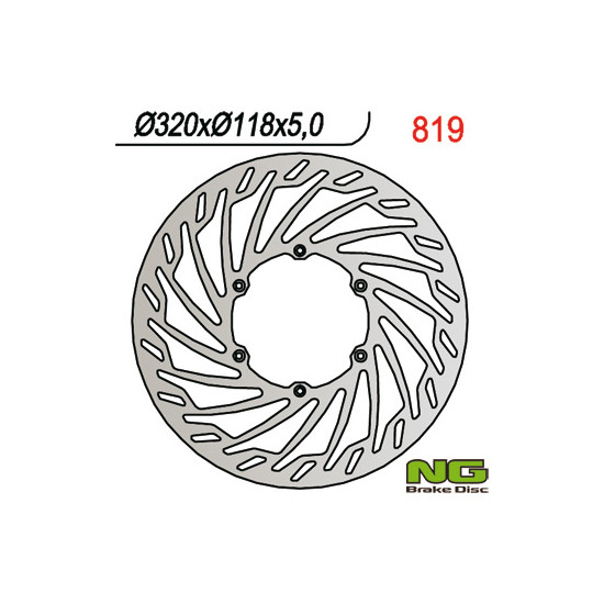 NG brake disc front SUZUKI RM / RMZ / DRZ / YZ / YZF (320X118X5) SUPERMOTO 320mm