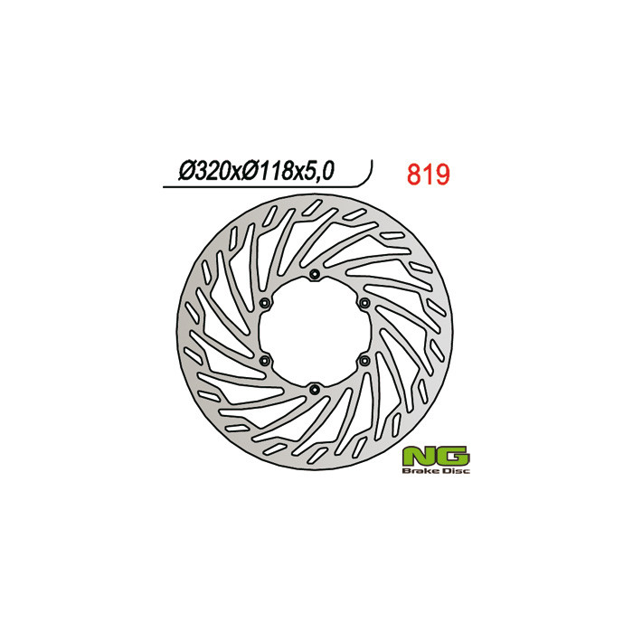 NG brake disc front SUZUKI RM / RMZ / DRZ / YZ / YZF (320X118X5) SUPERMOTO 320mm