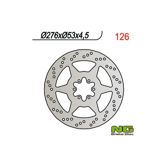 NG brake disc rear HONDA NTV 650 '88-'97 (276X53X4,5)