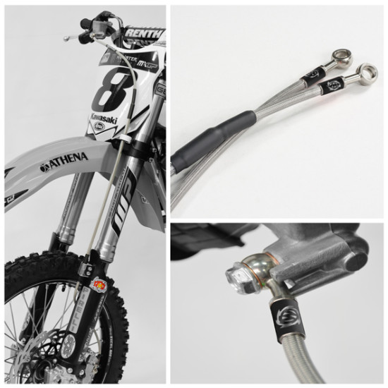 MOTO-MASTER brake hose steel reinforced front KTM SX / SXF / EXC / EXCF 250 / 450 '11-'20 CROSS