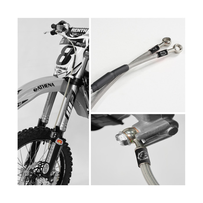 MOTO-MASTER brake hose steel reinforced front KTM SX / SXF / EXC / EXCF 250 / 450 '11-'20 CROSS