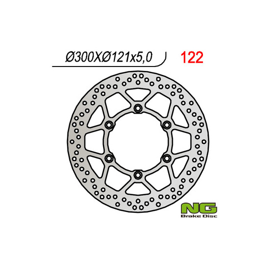 NG brake disc front SUZUKI DR 650 '91-'95, DR 800 '90-'95 (300X121X5)