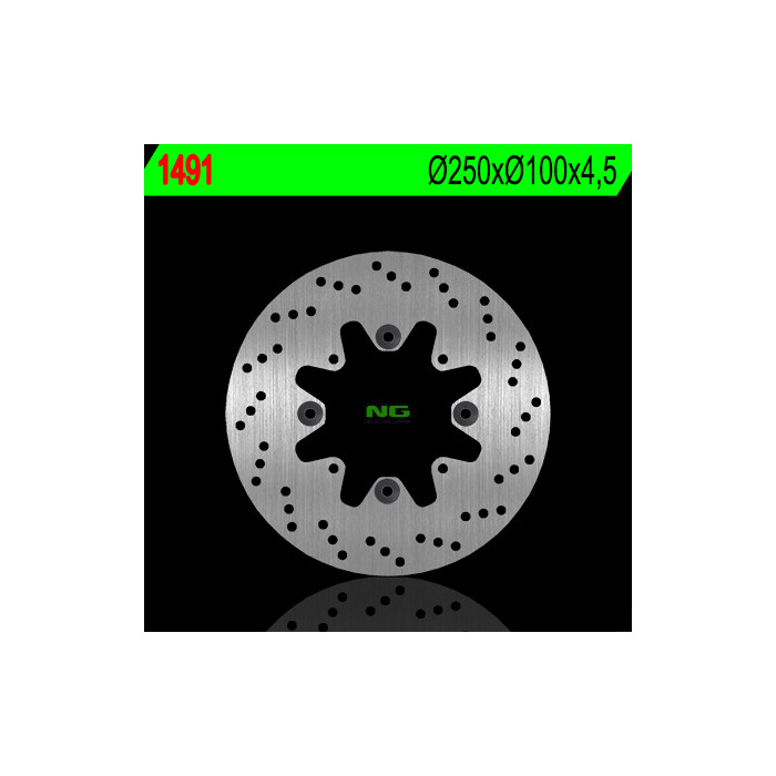 NG brake disc rear KAWASAKI 650 VULCAN '15 (250X100X4,5) (4X10,5mm)