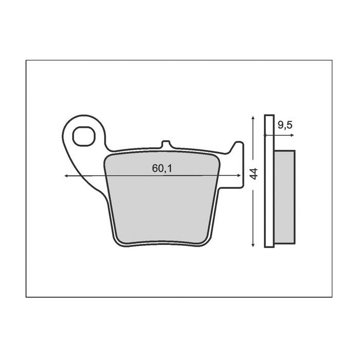 BRENTA brake pads KH346 HONDA CR / CRF`02-16, rear (FT 3046)
