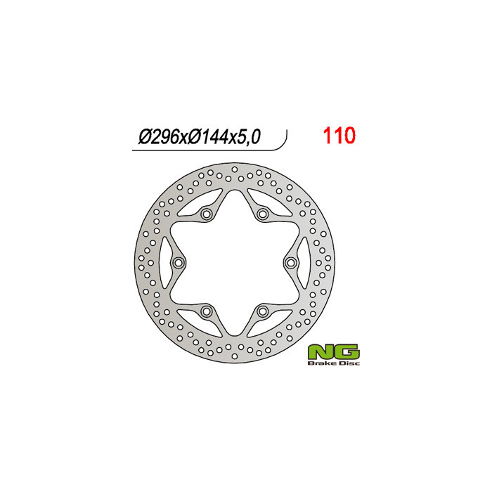 NG brake disc front HONDA CB 500, CBF 500 / 600, VFR 750, VT 750 C, CBR 1000 (296x144x5)