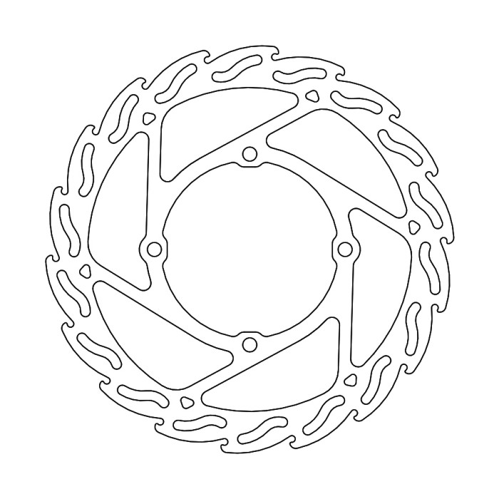 MOTO-MASTER brake disc front FLAME 270mm KAWASAKI KXF 250 / 450 '15- (ADDATOR REQUIRED: M211047)