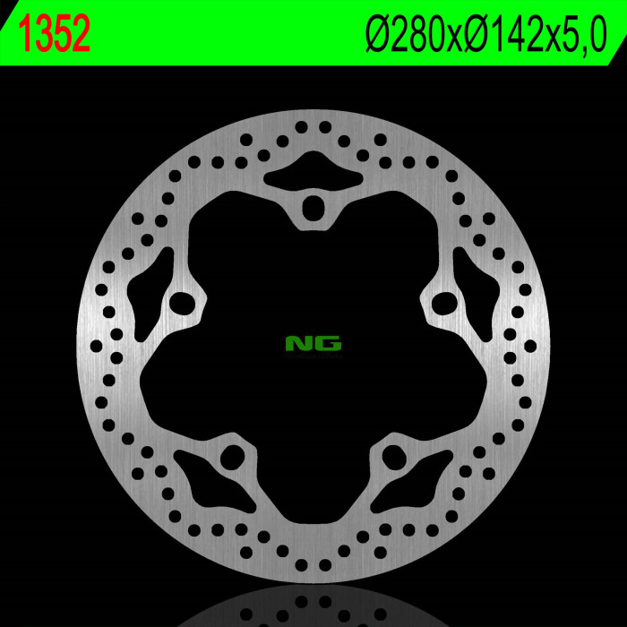 NG brake disc rear APRILIA SRV 850 12-17, GILERA GP 800 08-13 (280X142X5,0mm) (5X13,7mm)