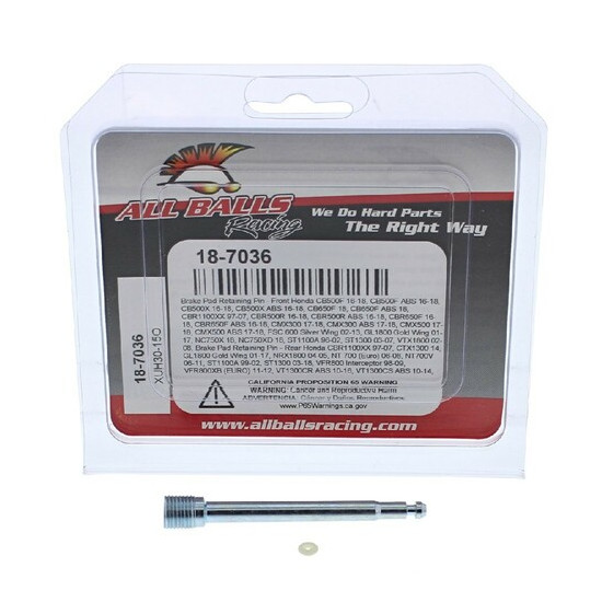 ALL BALLS brake pad retainer front HONDA CB500F / X, CBR1100XX, CBR500R, CBR650F, GL1800, ST1100 / 1300, rear CBR