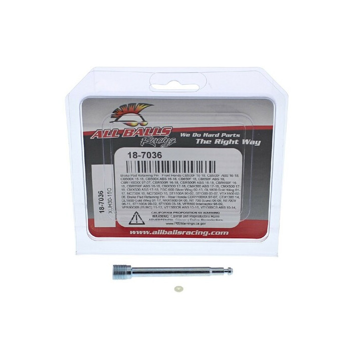 ALL BALLS brake pad retainer front HONDA CB500F / X, CBR1100XX, CBR500R, CBR650F, GL1800, ST1100 / 1300, rear CBR