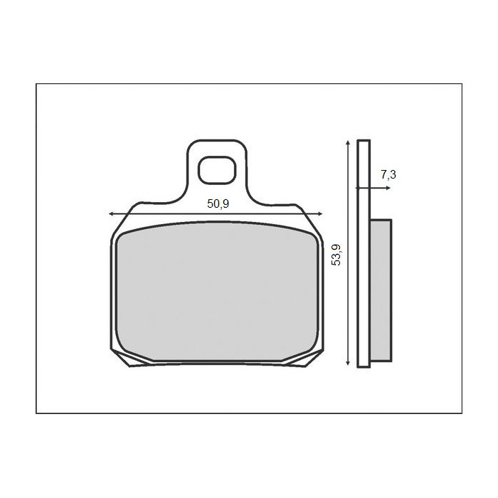 BRENTA brake pads KH266 BREMBO, rear (FT 3035)