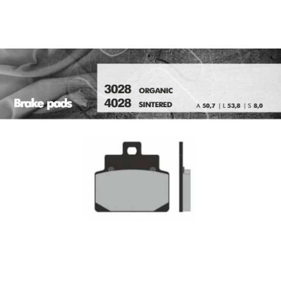 BRENTA brake pads KH301 (for scooters APRILIA 125) (FT 3028)
